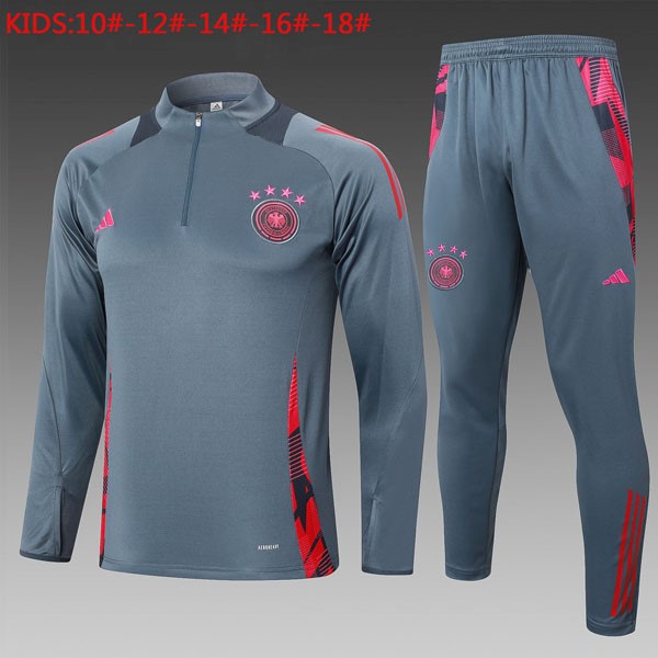 Niños Sudadera De Training Alemania 2024/2025 Gris Rosa 3